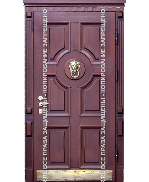 Дверь железная для загородного дома МДФ/МДФ 3051 Дверь железная для загородного дома МДФ/МДФ 3051