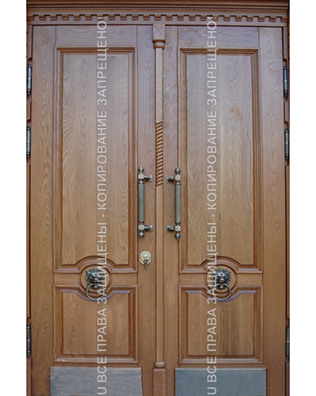 Металлическая входная двустворчатая дверь МДФ/МДФ 3081 Металлическая входная двустворчатая дверь МДФ/МДФ 3081