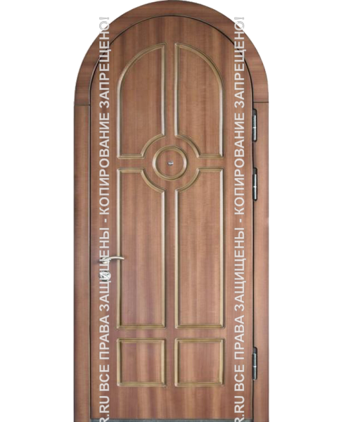 Стальная входная арочная дверь МДФ 1114 Стальная входная арочная дверь МДФ 1114