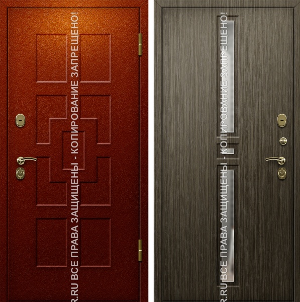 Железная входная взломостойкая дверь МДФ со стеклом/зеркалом 3141 Железная входная взломостойкая дверь МДФ со стеклом/зеркалом 3141