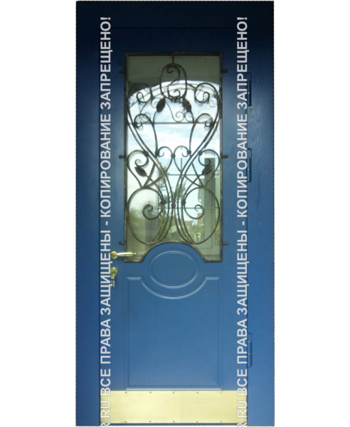 Стальная входная уличная дверь МДФ с ковкой/стеклом 3088 Стальная входная уличная дверь МДФ с ковкой/стеклом 3088